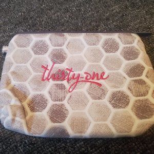 31 Mini Zipper Pouch with embroidered thirty-one